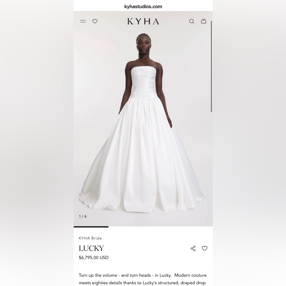 Elegant White Wedding Gown